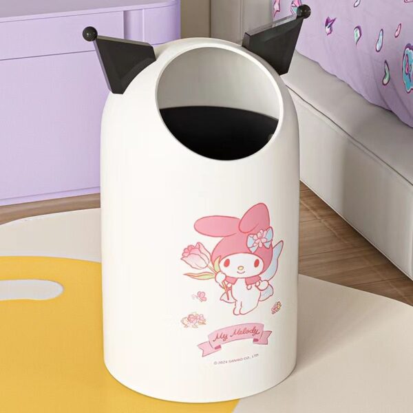 Kuromi Trash Can (White)