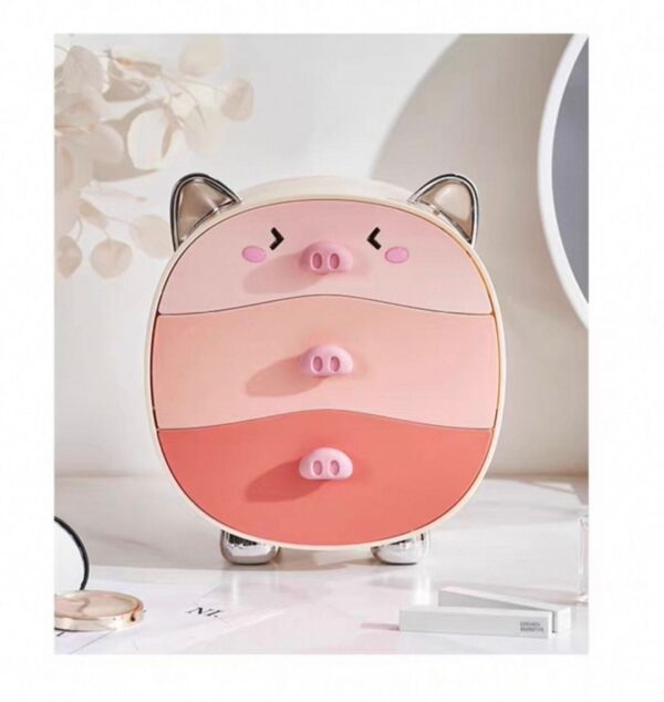 Piggy Storage Box (Cream White)