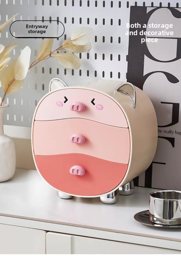 Piggy Storage Box (Cream White) - Image 3
