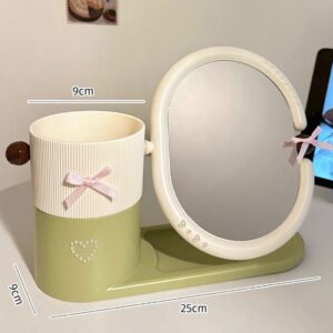 Make-up Brush Stand with Mirror