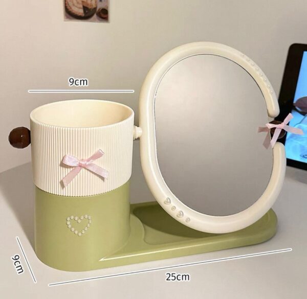Make-up Brush Stand with Mirror