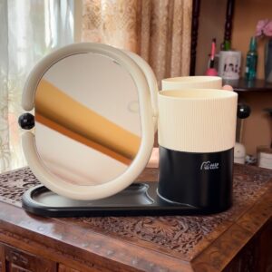 Make-up Brush Stand with Mirror